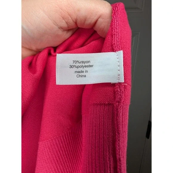 Lane Bryant Modern Long-Sleeve Open-Front Cardigan Berry Pink Women's 26/28 NWT - Picture 8 of 9